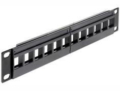 Delock Keystone Patchpanel 10" 1U 12Port