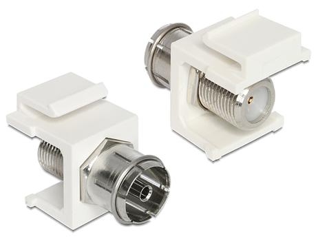 DELOCK Keystone Modul IEC - F Bu/Bu (86302)