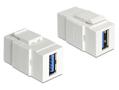 DELOCK Keystone Modul USB 3.0 A-A Bu/Bu