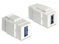 DELOCK Keystone Modul USB 3.0 A-A Bu/Bu