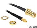 DELOCK Antenna Cable SMA Jack Bulkhead > MMCX Plug 200 mm