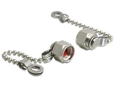 DELOCK HF Kappe SMA Verschlusskappe für SMA-Buchse, mit Kett