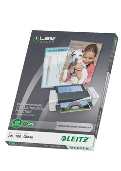 LEITZ laminointitasku A5 2x80mic, kirkas, 100pak (74920000)