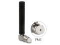 DELOCK LTE Antenne GSM Quadband FME 2 dBi omni 90  starr sw