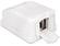 DELOCK Keystone Gehäuse 1P Staubsch. wh (86235)