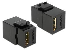 DELOCK Keystone Modul HDMI-HDMI Bu/Bu bk