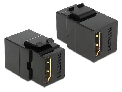 DELOCK Keystone Modul HDMI-HDMI Bu/Bu bk (86366)