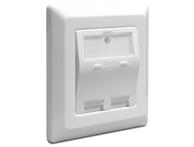 Delock Keystone Wall Outlet Cat6 2-port (86202)