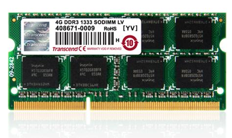 TRANSCEND DDR3 4GB 1333 SO-DIMM 1RX8 (TS512MSK64V3H)