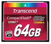 Transcend flashminnekort - 64 GB - CompactFlash
