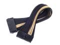 SILVERSTONE ATX 24-Pin-Kabel, 300mm - schwarz/gold