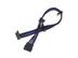 SILVERSTONE 4-Pol-Molex zu 4x SATA Kabel, 300mm - schwarz/ blau