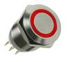 LAMPTRON Vandalismusschalter 19mm - Silverline - red