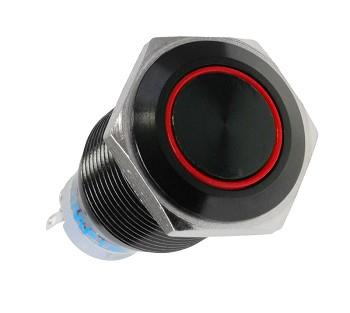 LAMPTRON Vandalismustaster 19mm - Blackline - red (LAMP-SW1912L-H)