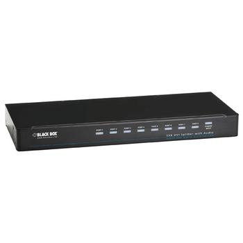 BLACK BOX DVI-D Splitter with Audio and HDCP, 1 x 8 (AVSP-DVI1X8)