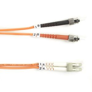 BLACK BOX FIBER PATCH CABLE 3M MM 50 ST TO LC Factory Sealed (FO50-003M-STLC)