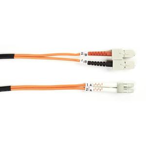 BLACK BOX FIBER PATCH CABLE 1M MM 62.5 SC TO LC Factory Sealed (FO625-001M-SCLC)