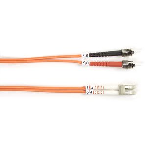 BLACK BOX FIBER PATCH CABLE 3M MM 62.5 ST TO LC Factory Sealed (FO625-003M-STLC)