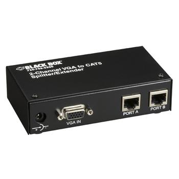 BLACK BOX BLACKBOX MINI CAT5 TRANSMITTER WITH LOCAL PORT - VGA W/LOCAL OUTPUT, 150M, TRANSMITTER 1X2 (AC600A)