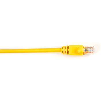BLACK BOX 1FT CAT5E YELLOW MOLDED BOOT STRANDED PATCH CABLE VALUE LINE (CAT5EPC-001-YL)