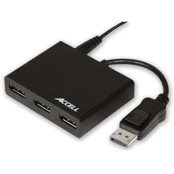 ACCELL UltraAV DisplayPort 1.2 MST Multi-Display Adapter, svart (K088B-002B)