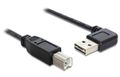 DELOCK USB Kabel A -> B St/St 2.00m 90°gew. Easy USB