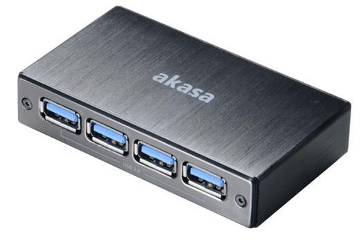 AKASA USB 3.0 HUB Connect 4SV - schwarz (AK-HB-10BK)