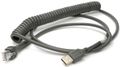 DATALOGIC CAB-524, CABLE USB TYPE A POT, COILED, 2.4M CABL