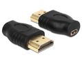 DELOCK Adapter HDMI micro-D -> HDMI micro-D Bu/St