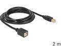 DELOCK USB Kabel B -> B St/Bu 2.00m sw Verl.