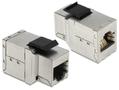 DELOCK Keystone RJ45 Bu-Bu Cat6 metall