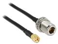 DELOCK HF Kabel RP-SMA Stecker -> N-Buchse zum Einbau 1.50m