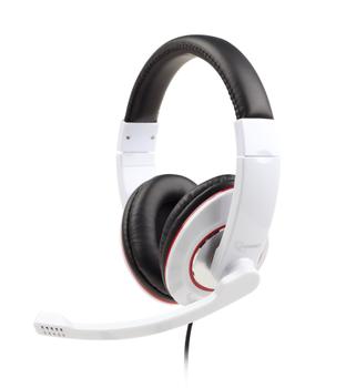GEMBIRD Headset STEREO MHS 001GW glänzend weiß (MHS-001-GW)
