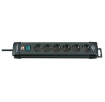 BRENNENSTUHL Steckdosenleiste Premium-Line 6fach 3m sw (1951160100)