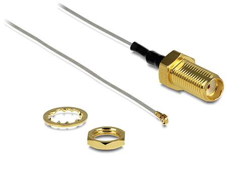 DELOCK LTE Antenne SMA Einbaubuchse 0.20m (88812)