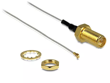 DELOCK LTE Antenne RP-SMA Einbaubuchse 0.20m (88813)
