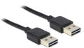 DELOCK USB Kabel A -> A St/St 3.00m sw Easy USB