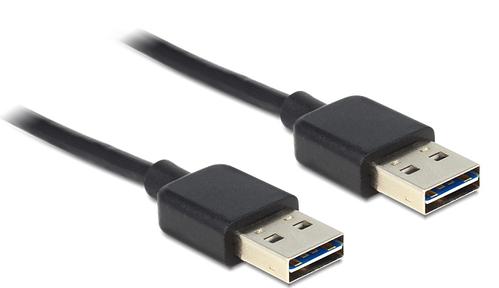 DELOCK USB Kabel A -> A St/St 3.00m sw Easy USB (83462)