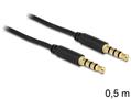 DELOCK Audiokabel 3,5mm Klinke -> 3,5mm Klinke St/St 0.50m