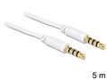 DELOCK Audiokabel 3,5mm Klinke -> 3,5mm Klinke St/St 5.00m w