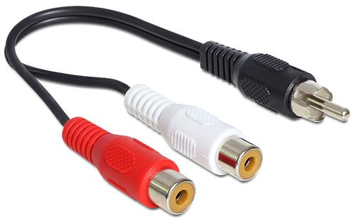 DELOCK Lyd adapter Sort 20cm (84493)