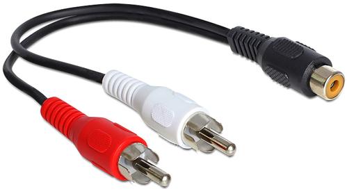 DELOCK Cable RCA 1 x female > RCA 2 x male 0,2 m (84495)