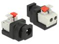 DELOCK Adapter Terminalblock 2Pin -> DC 2,1 x 5,5mm Buchse