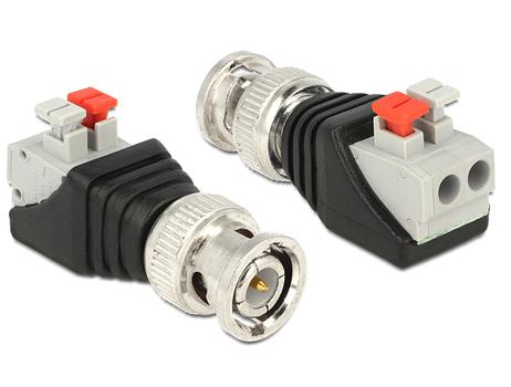 DELOCK Adapter Terminalblock 2Pin -> BNC Stecker (65525)