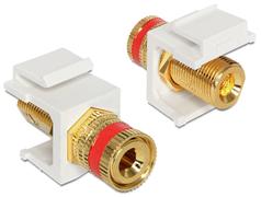 DELOCK Keystone module binding post > thread nut red