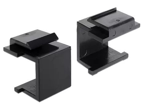 DELOCK Keystone Abdeckung 4 Stk schwarz (86321)