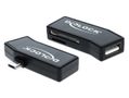 DELOCK Card Reader OTG SD + micro SD + USB f?r Smartphones