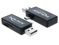 DELOCK Card Reader OTG SD + micro SD für Smartphones