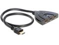 DELOCK HDMI 3-1 switch black 0,60m
