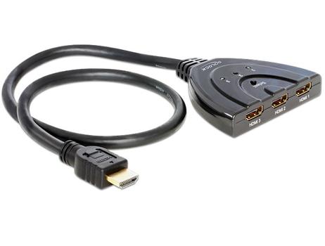 DELOCK DATA-Switch Bidirectional HDMI 3in1 (87619)